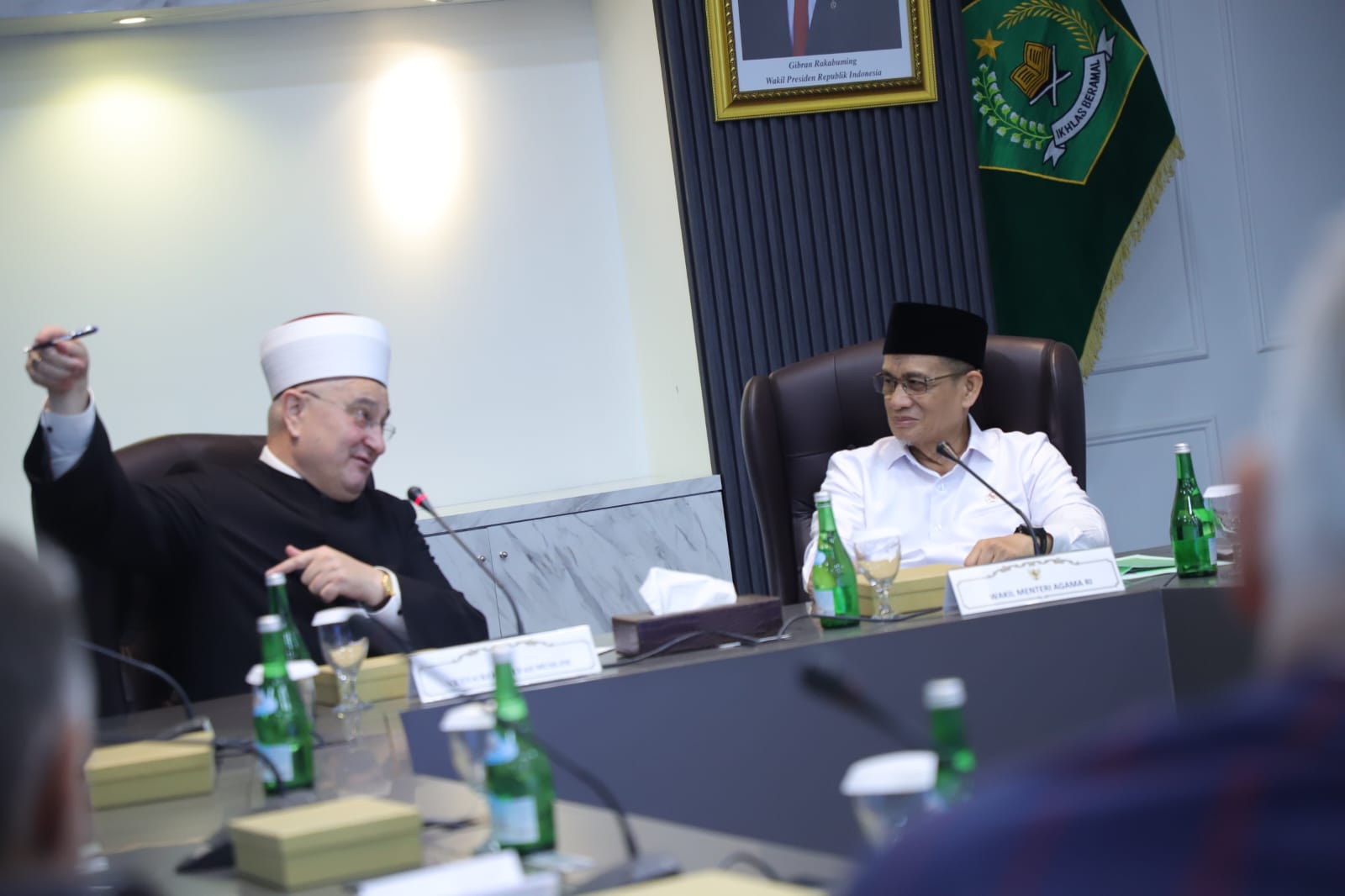 Terima Mufti Kroasia, Wamenag omo Syafi’i Bahas Perkembangan Dunia Islam