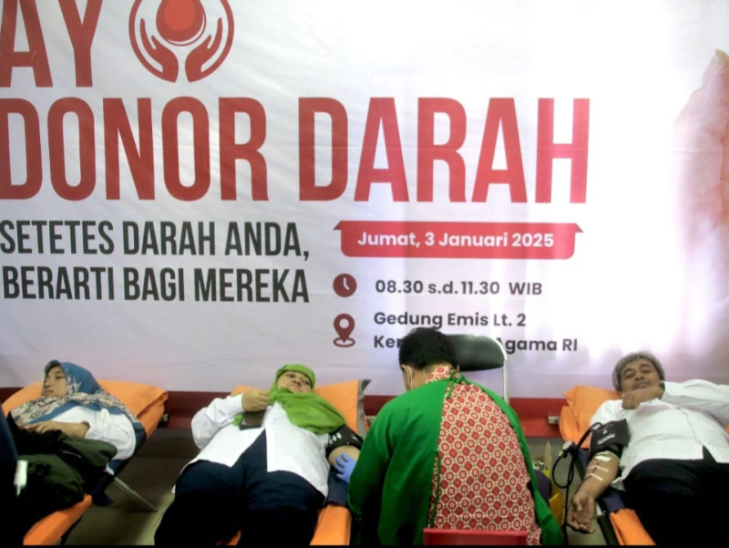 HAB ke-79, Kemenag Gelar Aksi Donor Darah