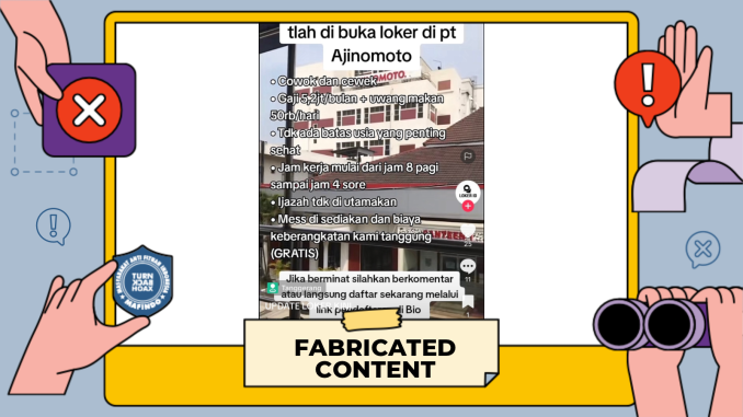 [PENIPUAN] Tautan Lowongan Kerja PT Ajinomoto Indonesia