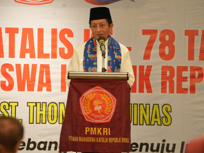 Hadiri Dies Natalis PMKRI, Menag Ajak Mahasiswa Jadi Agen Kerukunan dan Cinta Kasih